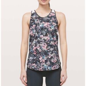 NWT Lululemon Athletica Sculpt 2 Tank Top Dapple Dazed Multi Floral mesh size 6
